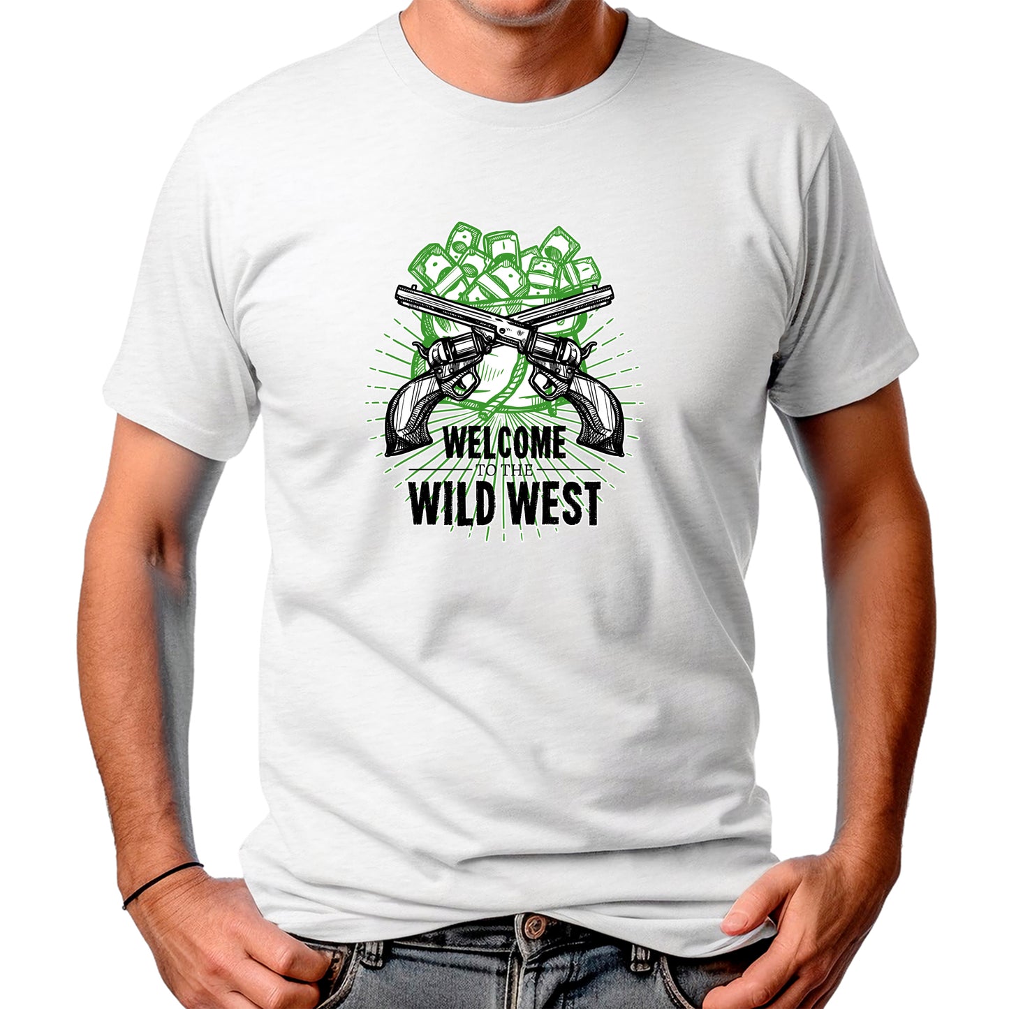 CAMISETA MASCULINA WELCOME TO WILD WEST