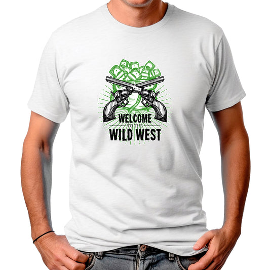 CAMISETA MASCULINA WELCOME TO WILD WEST