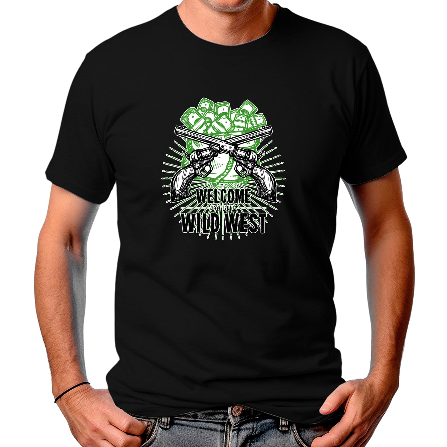 CAMISETA MASCULINA WELCOME TO WILD WEST