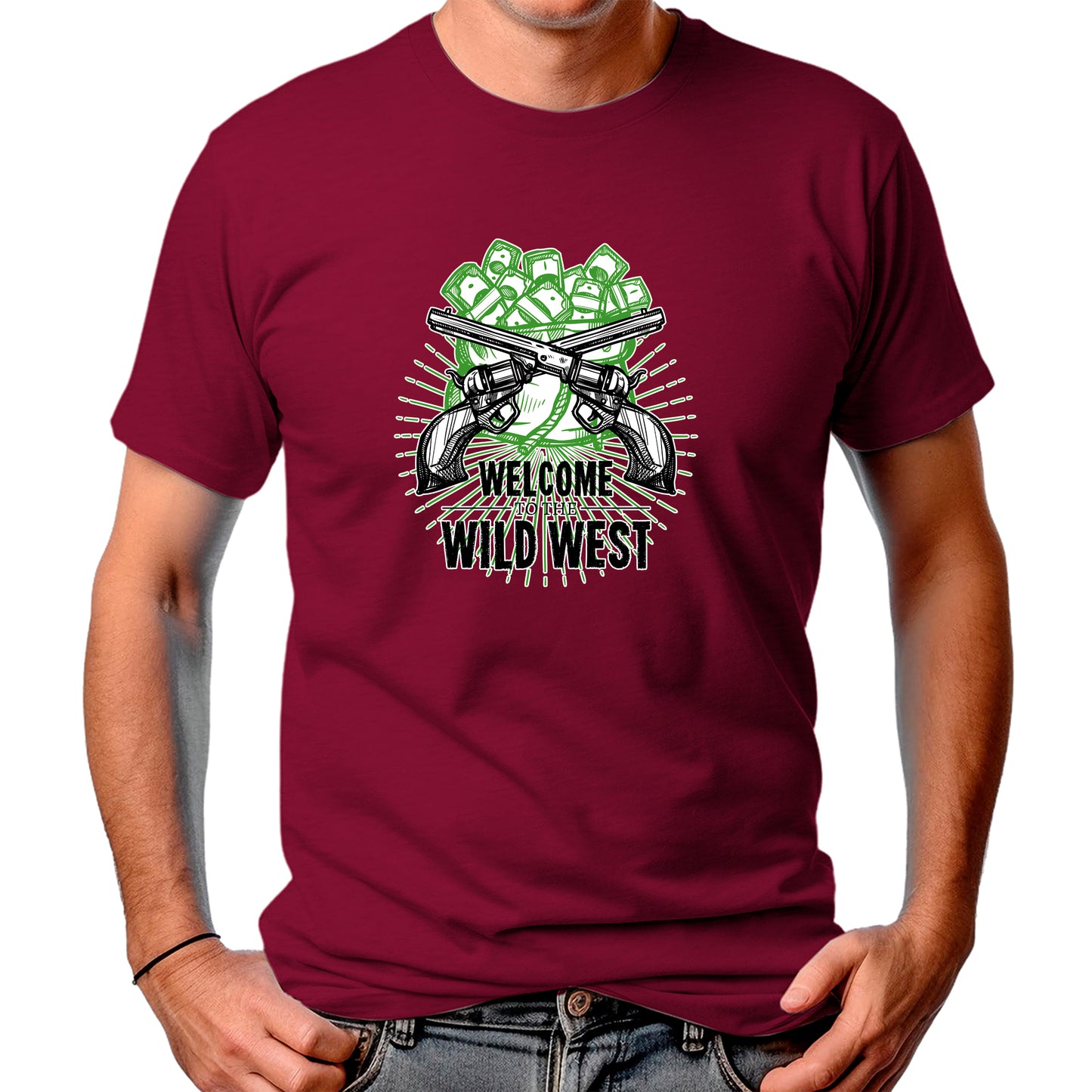 CAMISETA MASCULINA WELCOME TO WILD WEST