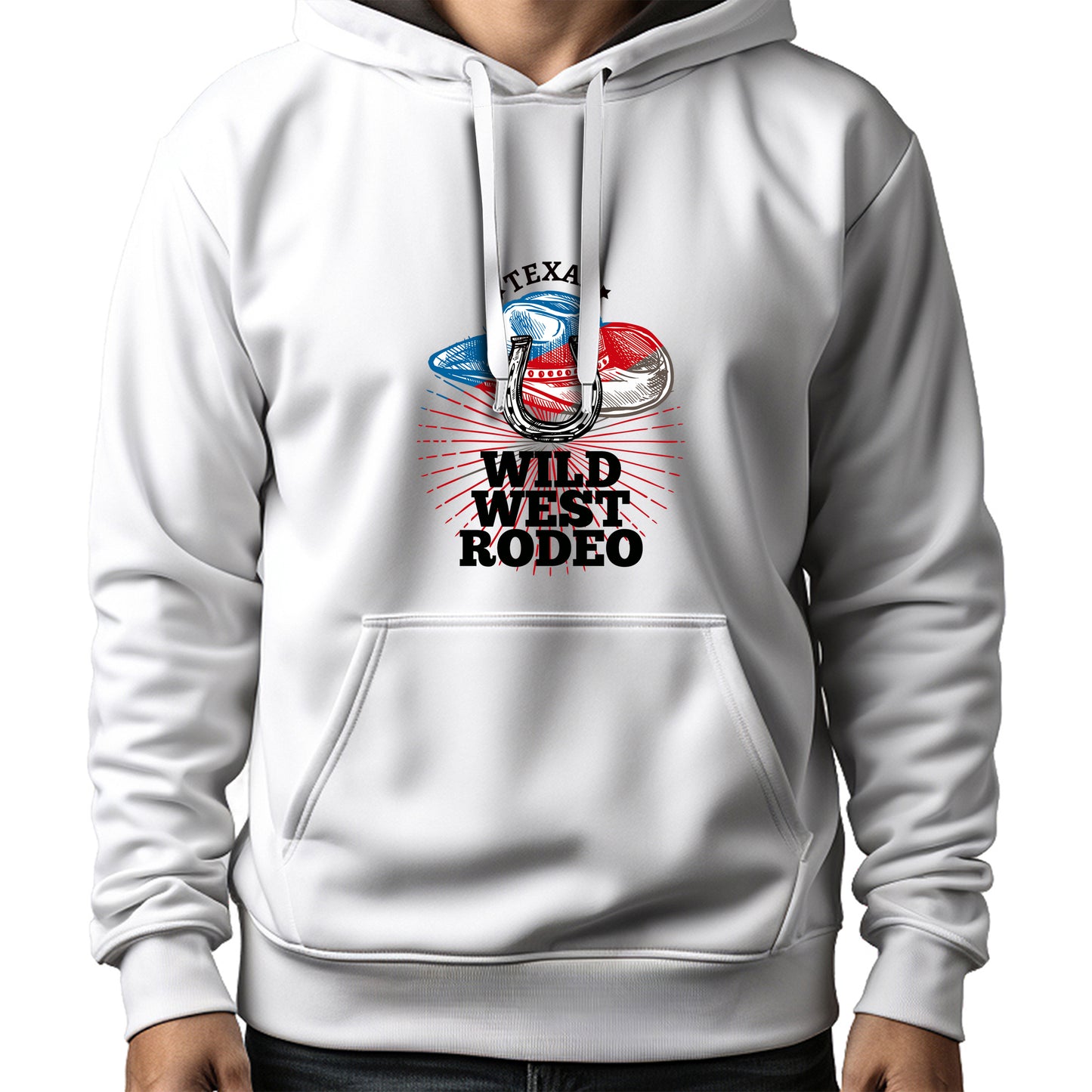 MOLETOM MASCULINO TEXAS WILD WEST RODEO