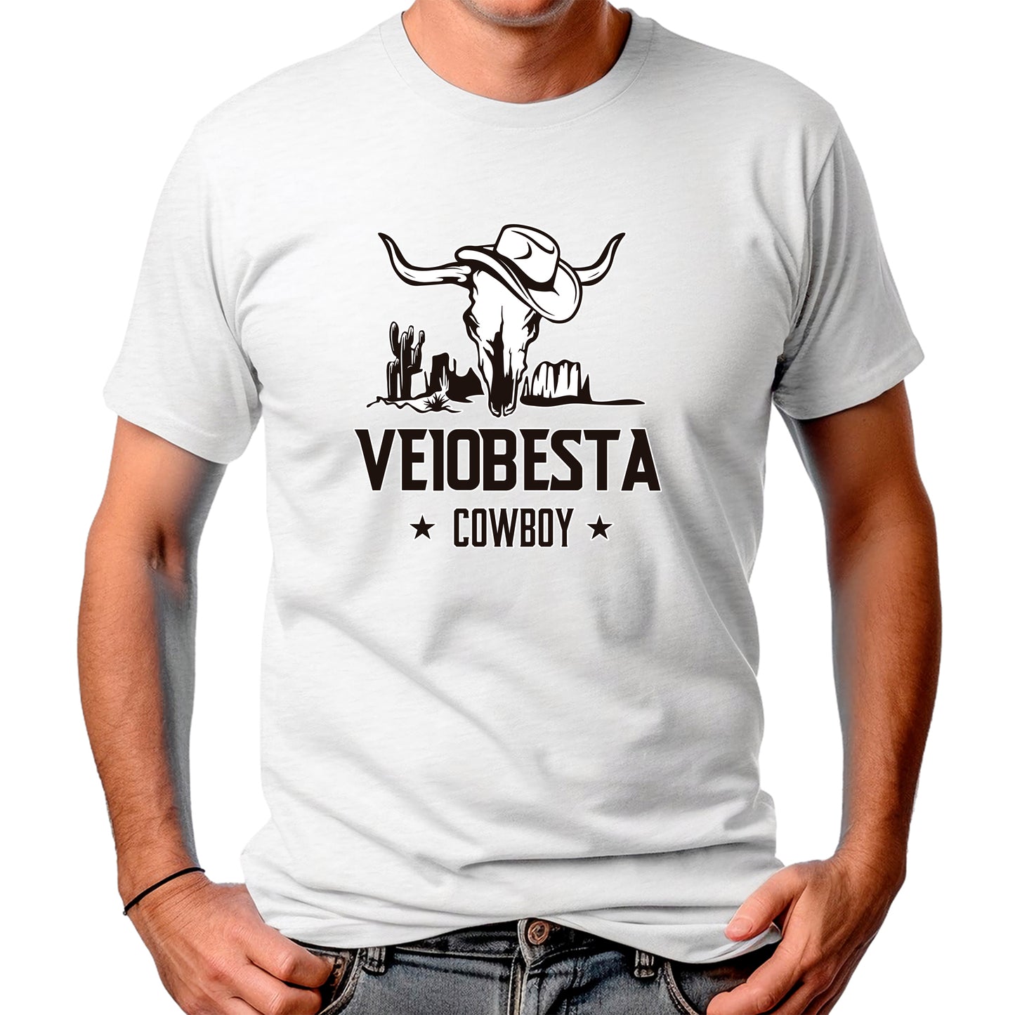 CAMISETA MASCULINA VEIOBESTA COWBOY 2