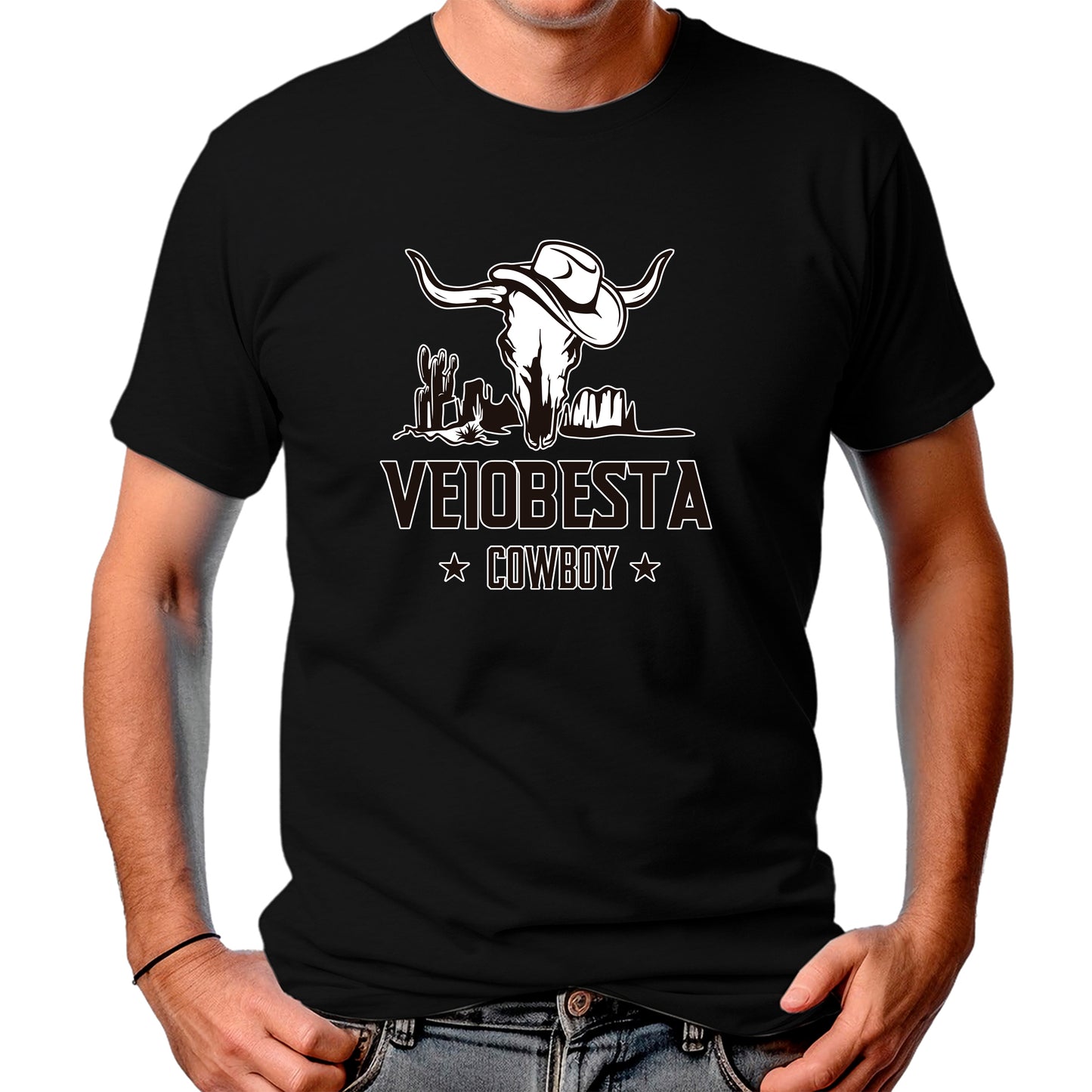 CAMISETA MASCULINA VEIOBESTA COWBOY 2