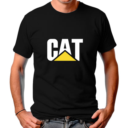CAMISETA MASCULINA CAT BRANCO