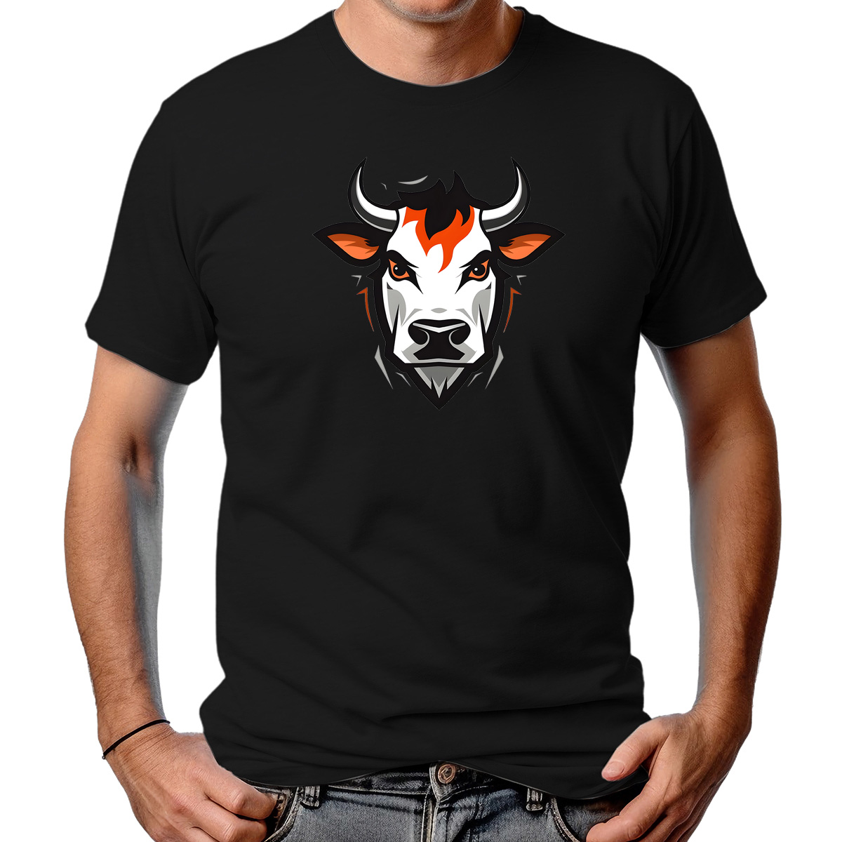CAMISETA MASCULINA ORANGE COW