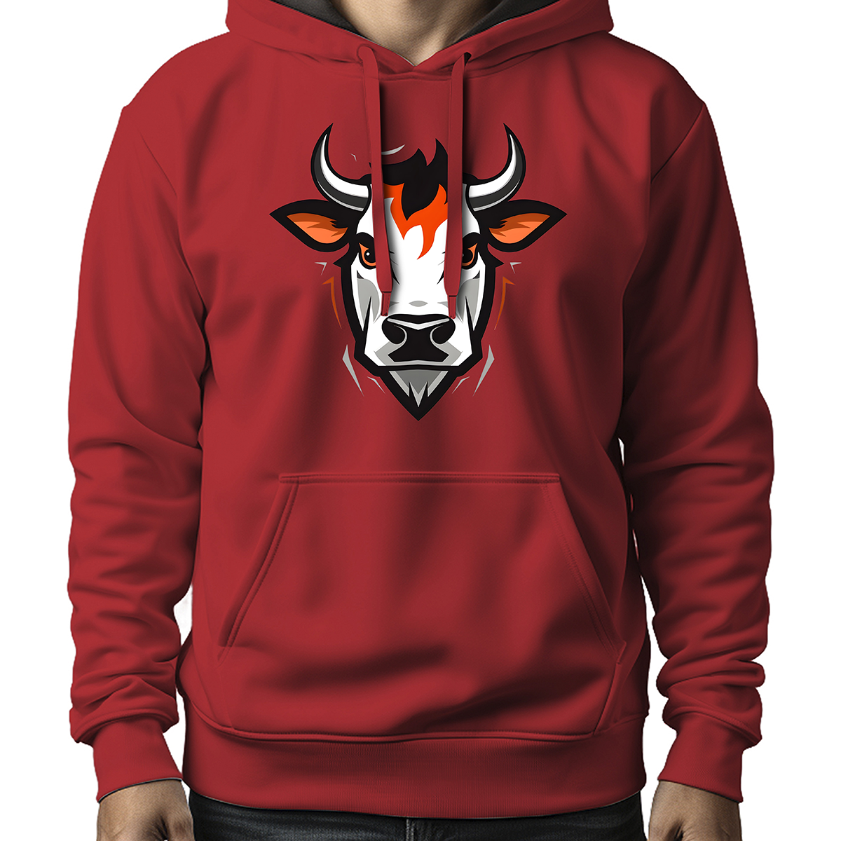 MOLETON MASCULINO ORANGE COW