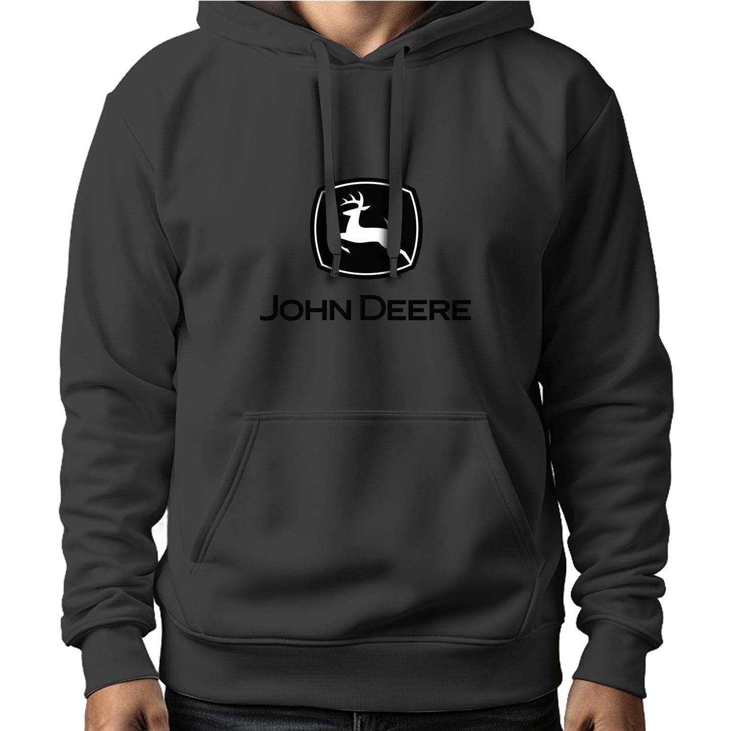 MOLETOM MASCULINO JOHN DEERE PRETO