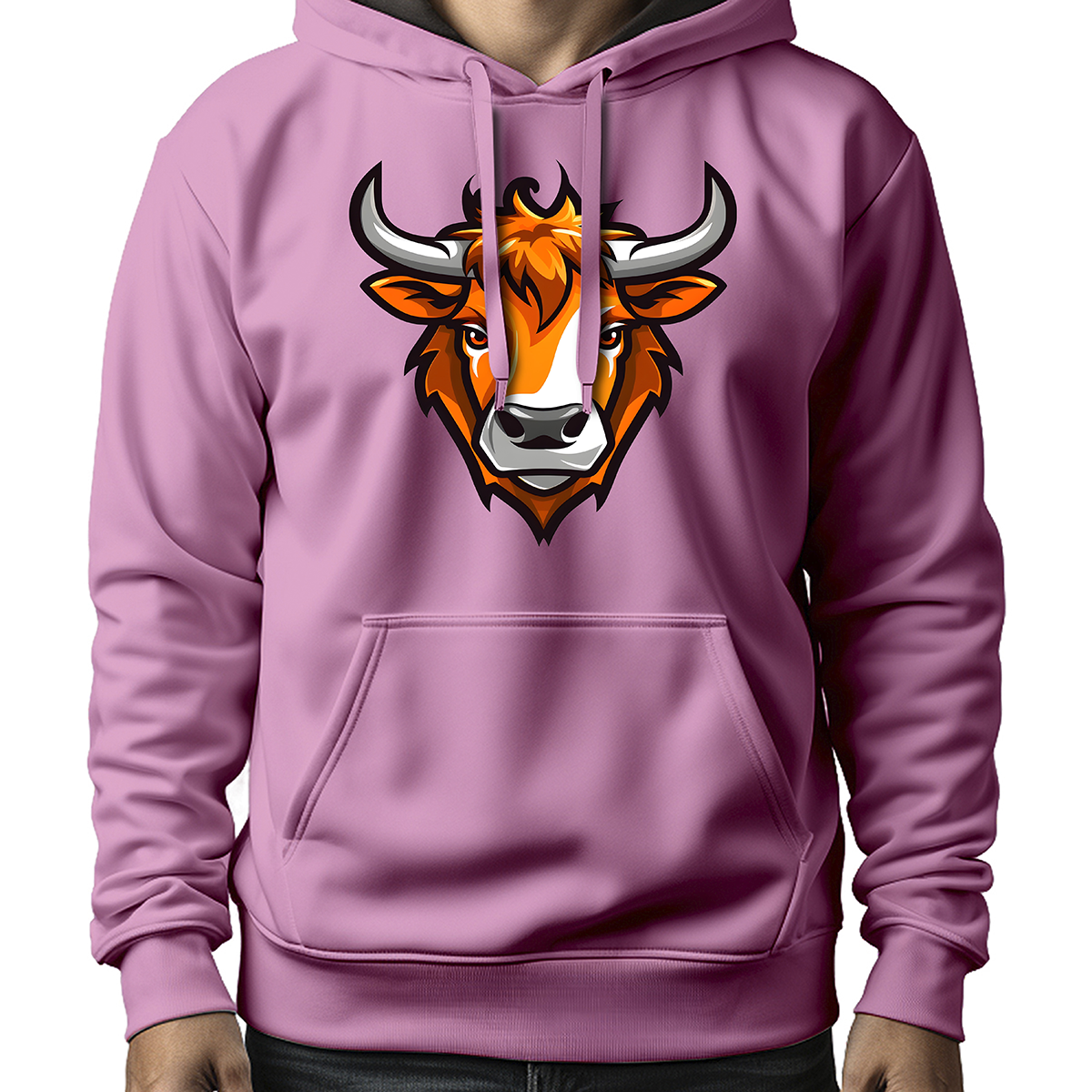 MOLETON MASCULINO ORANGE BULL