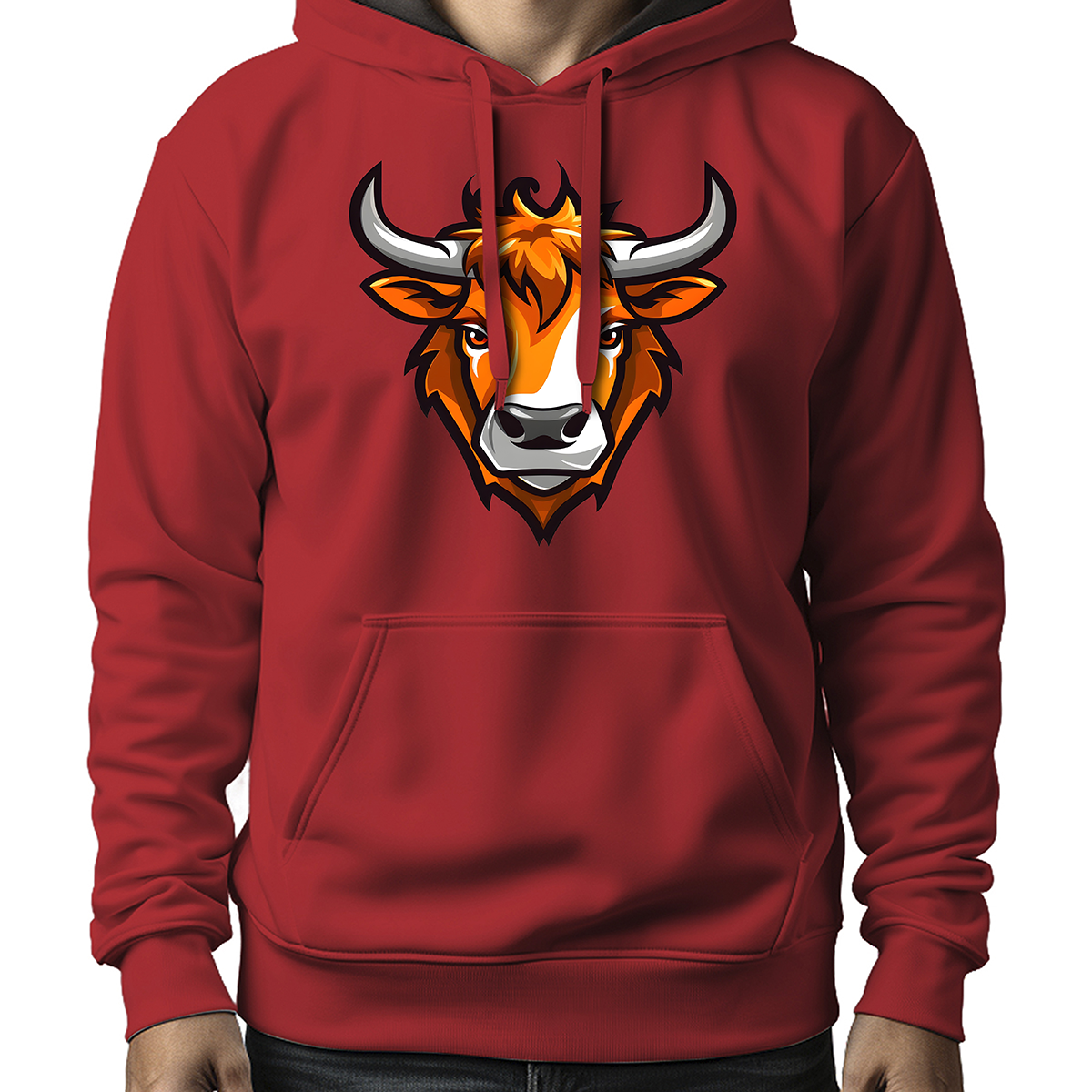 MOLETON MASCULINO ORANGE BULL