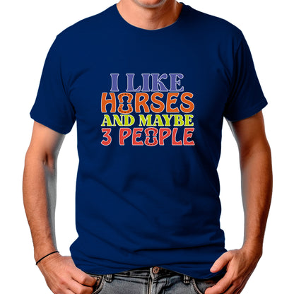 CAMISETA MASCULINA I LIKE HORSES