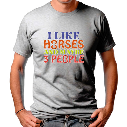 CAMISETA MASCULINA I LIKE HORSES