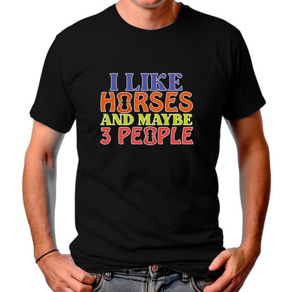 CAMISETA MASCULINA I LIKE HORSES