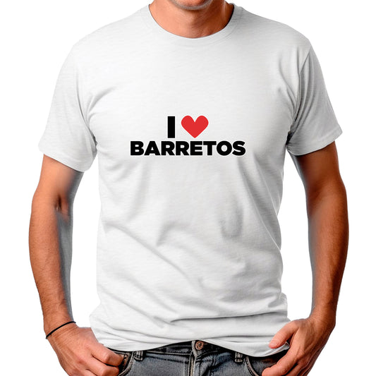 CAMISETA MASCULINA I LOVE BARRETOS