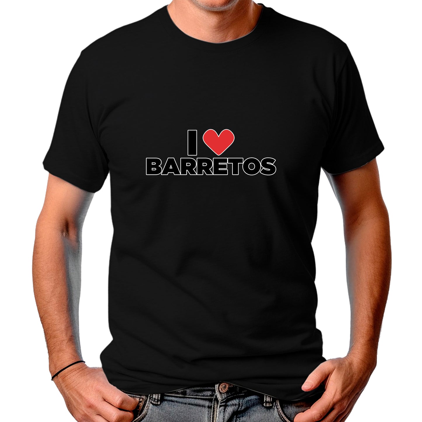 CAMISETA MASCULINA I LOVE BARRETOS
