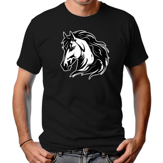 CAMISETA MASCULINA HORSE BW