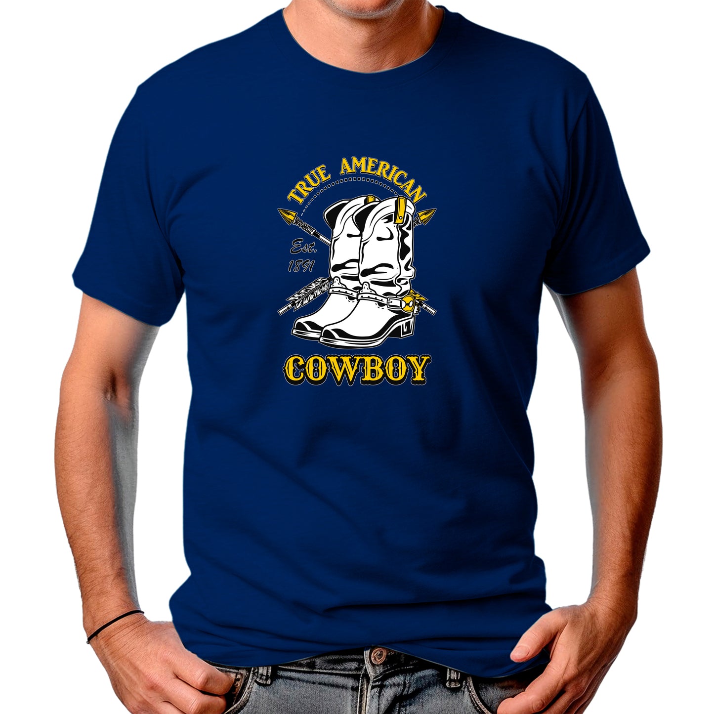 CAMISETA MASCULINA TRUE AMERICAN COWBOY