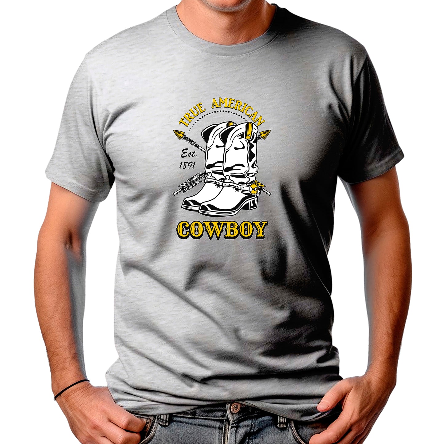 CAMISETA MASCULINA TRUE AMERICAN COWBOY