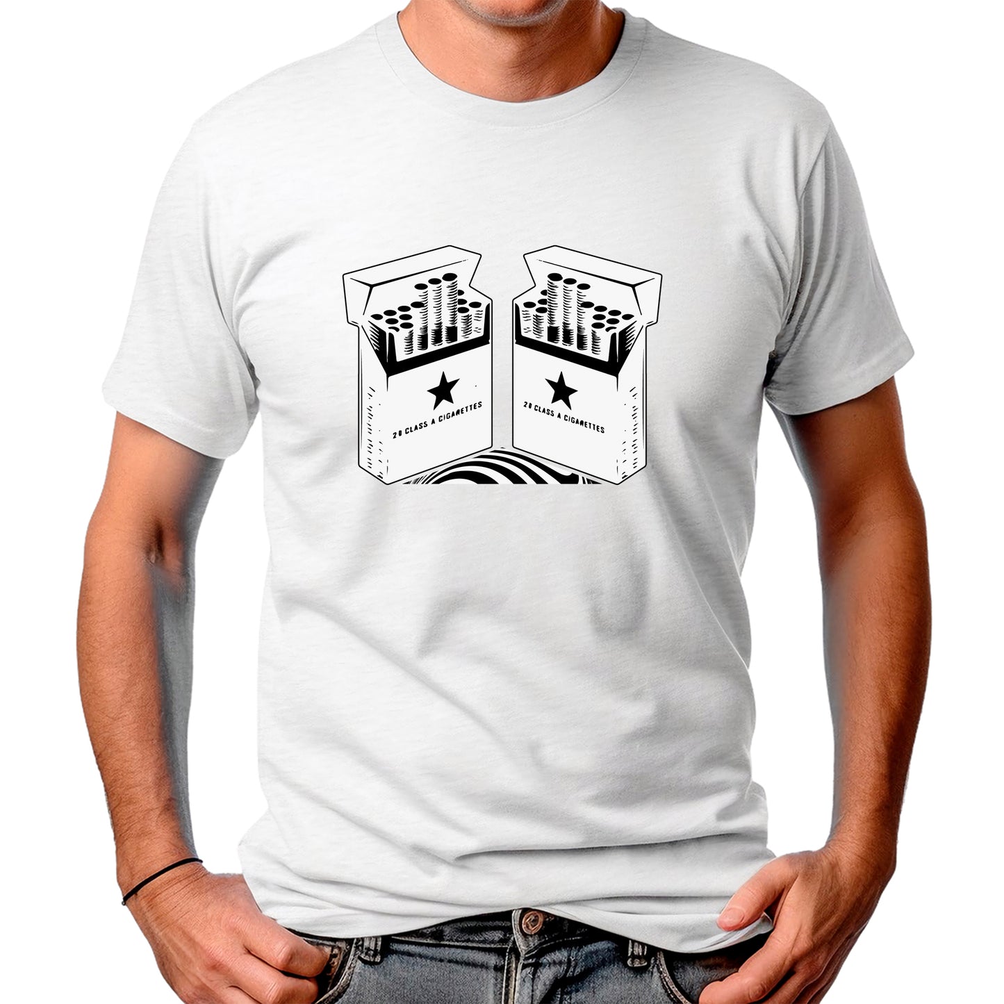 CAMISETA MASCULINA COUNTRY CIGARRETES