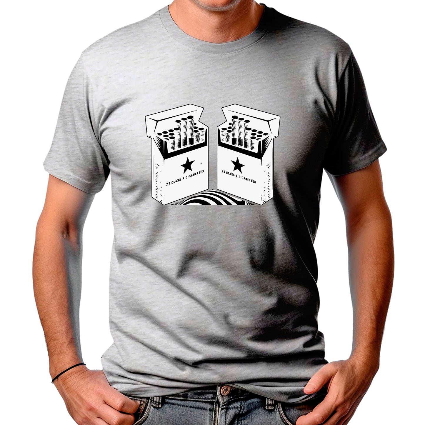 CAMISETA MASCULINA COUNTRY CIGARRETES