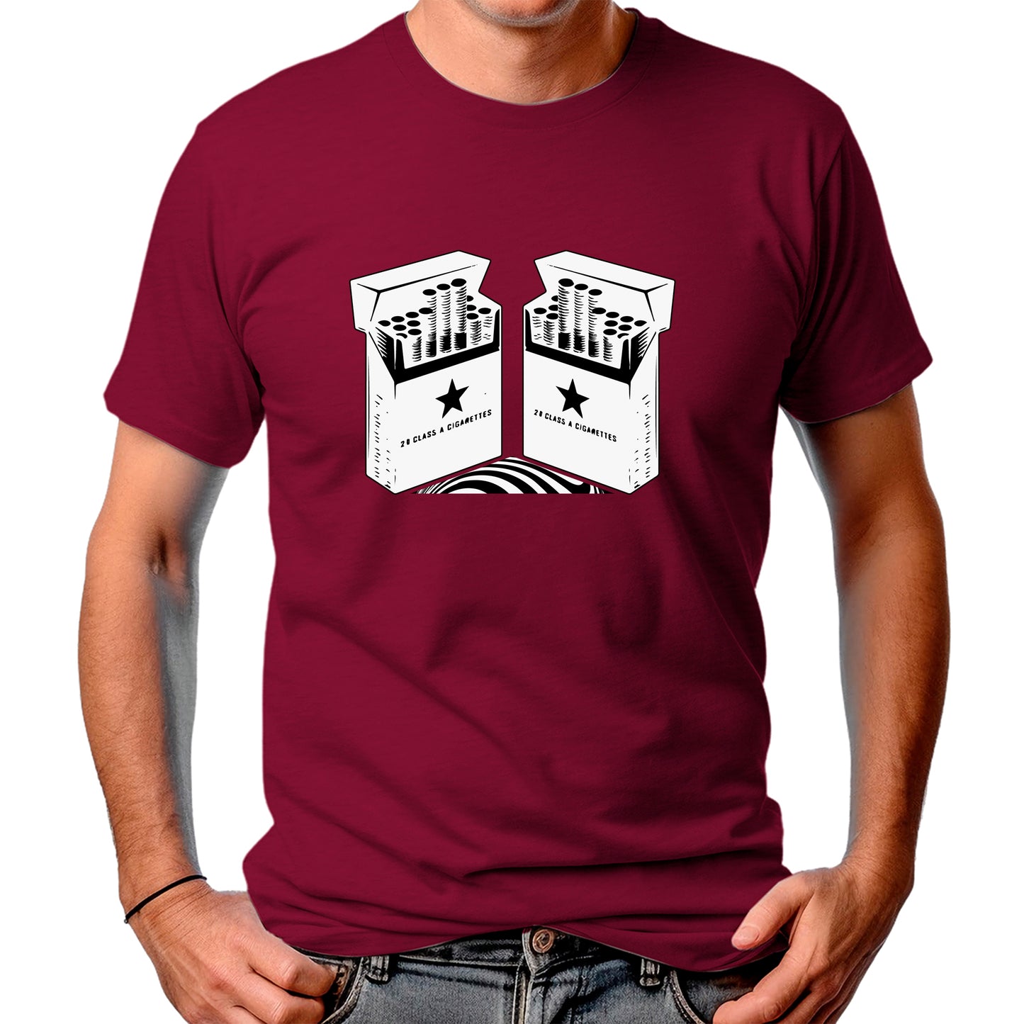 CAMISETA MASCULINA COUNTRY CIGARRETES