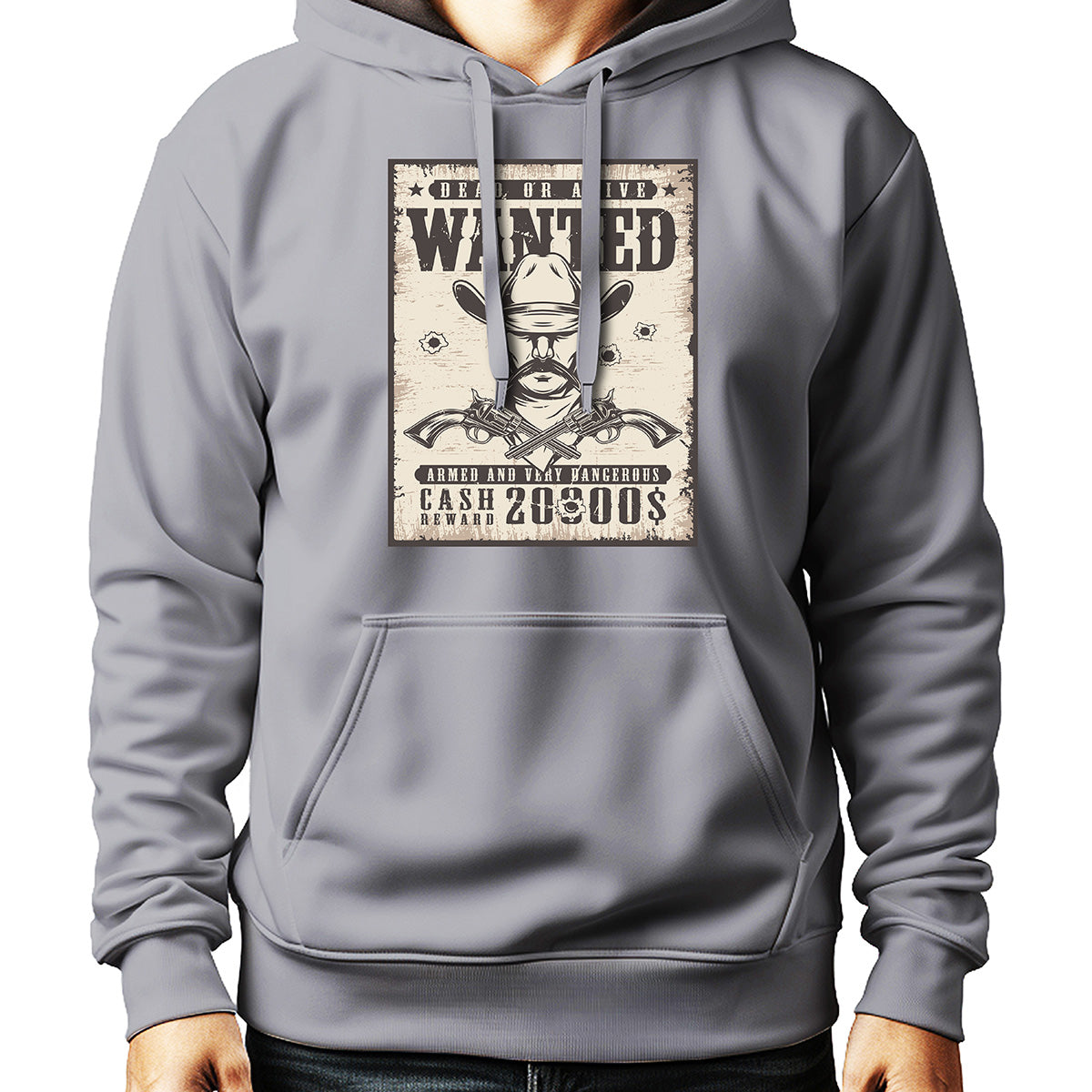 MOLETOM MASCULINO WANTED DUAL GUN