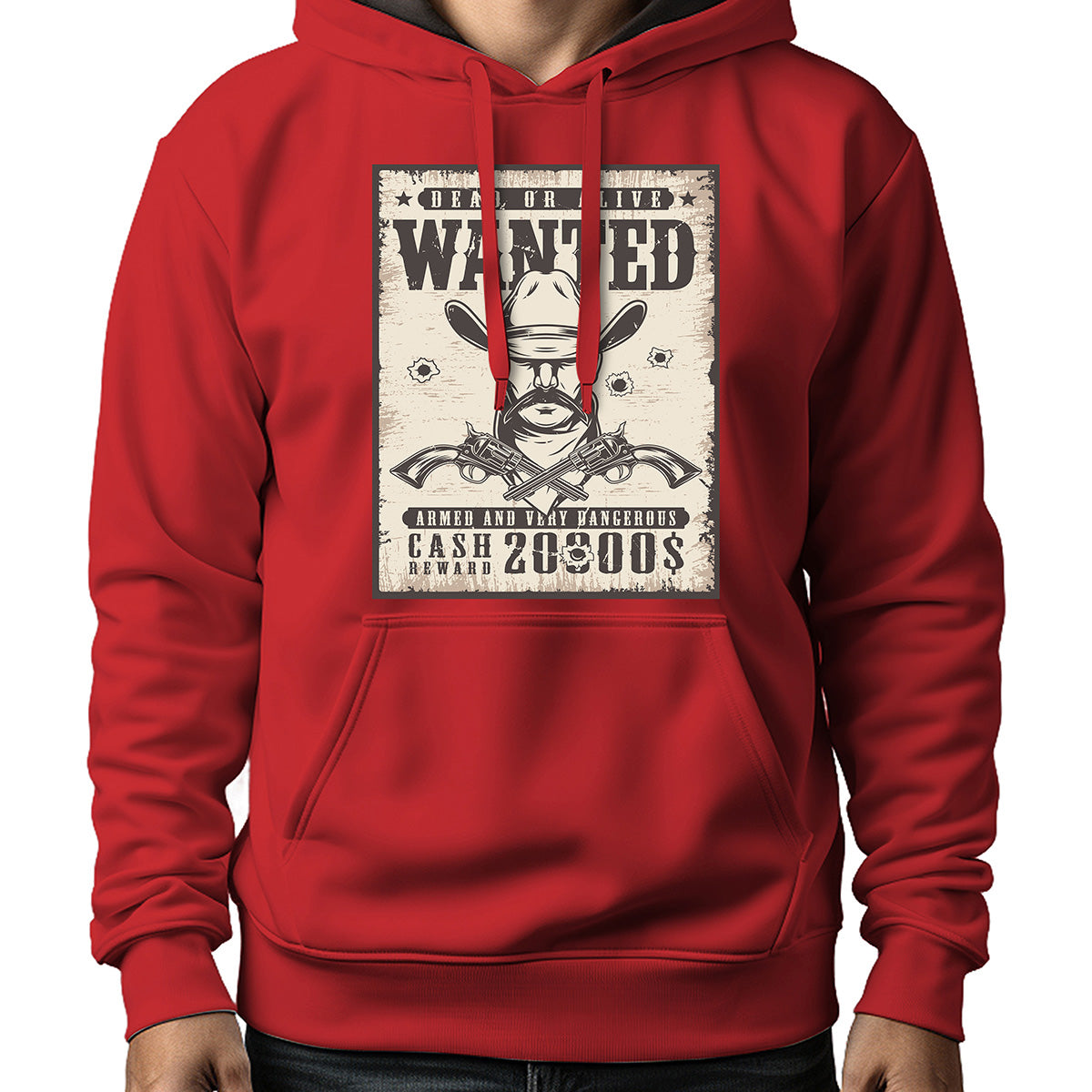 MOLETOM MASCULINO WANTED DUAL GUN