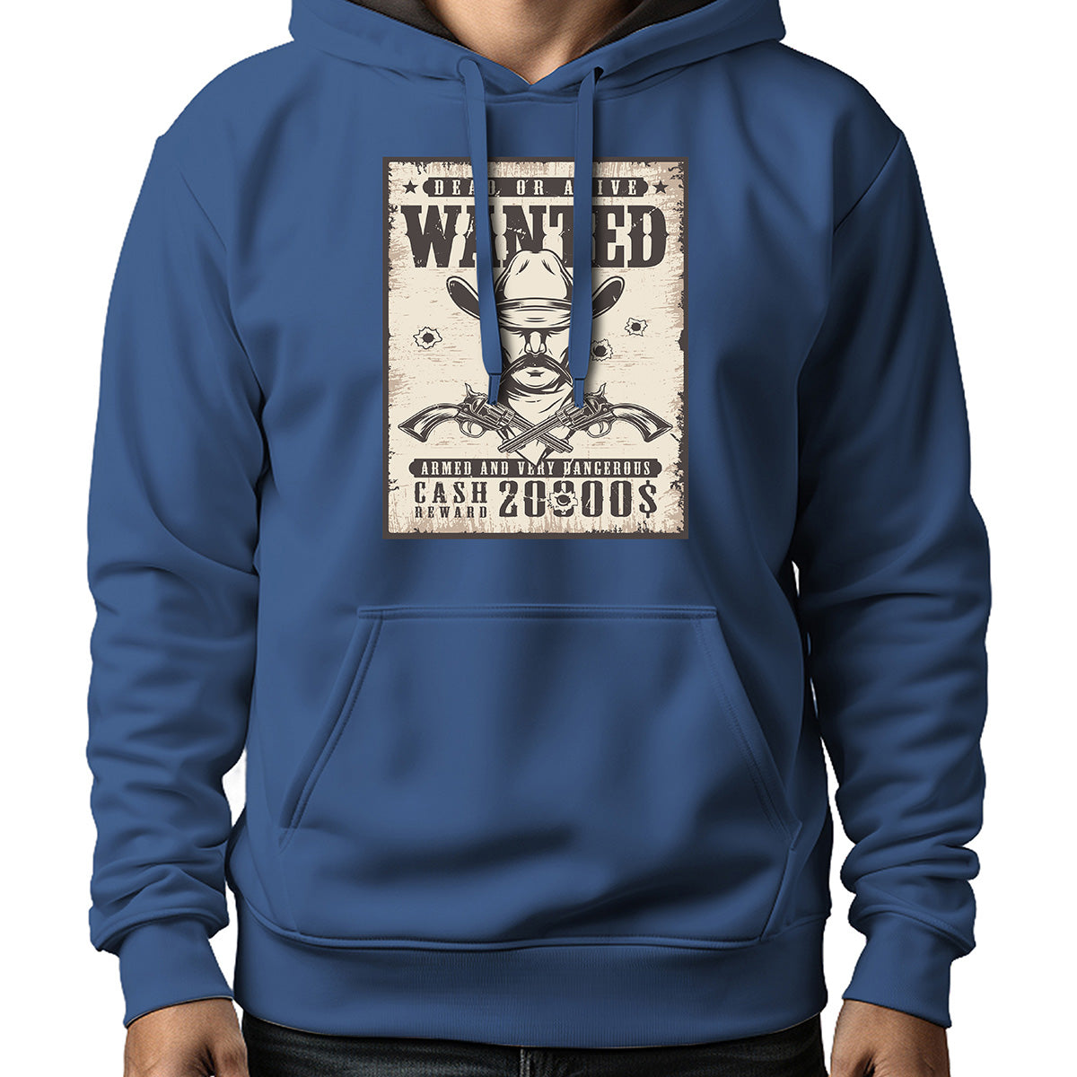 MOLETOM MASCULINO WANTED DUAL GUN