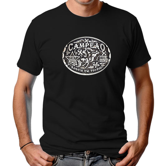 CAMISETA MASCULINA CAMPEÃO RODEIO