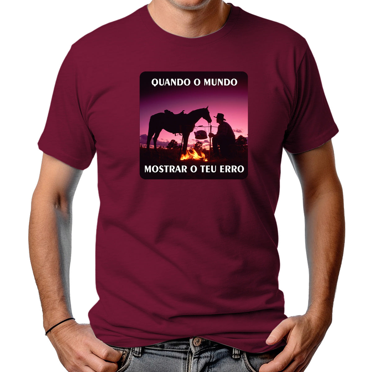 CAMISETA MASCULINA TEU ERRO