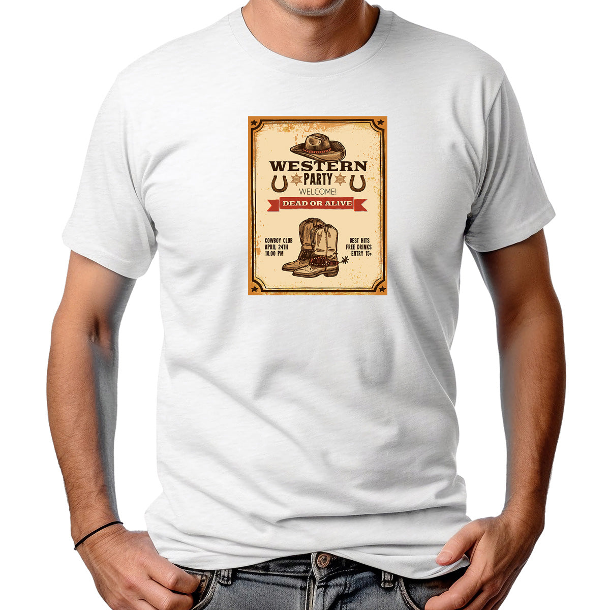 CAMISETA MASCULINA WESTERN PARTY