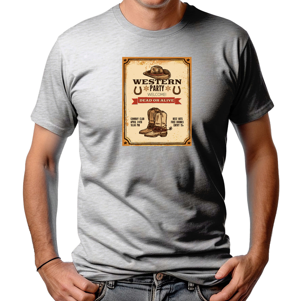 CAMISETA MASCULINA WESTERN PARTY