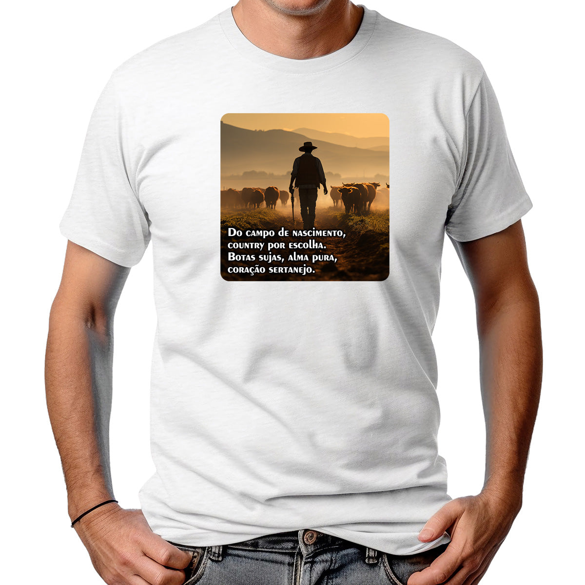 CAMISETA MASCULINA COWBOY VERDADEIRO