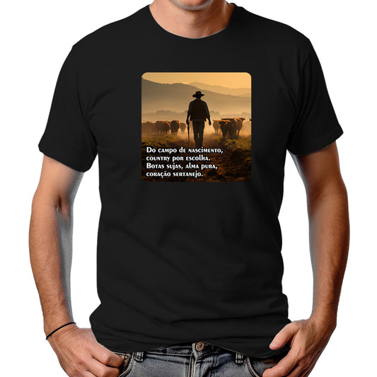 CAMISETA MASCULINA COWBOY VERDADEIRO