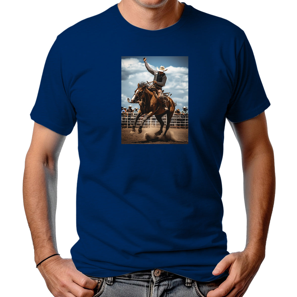 CAMISETA MASCULINA CAVALO RODEIO