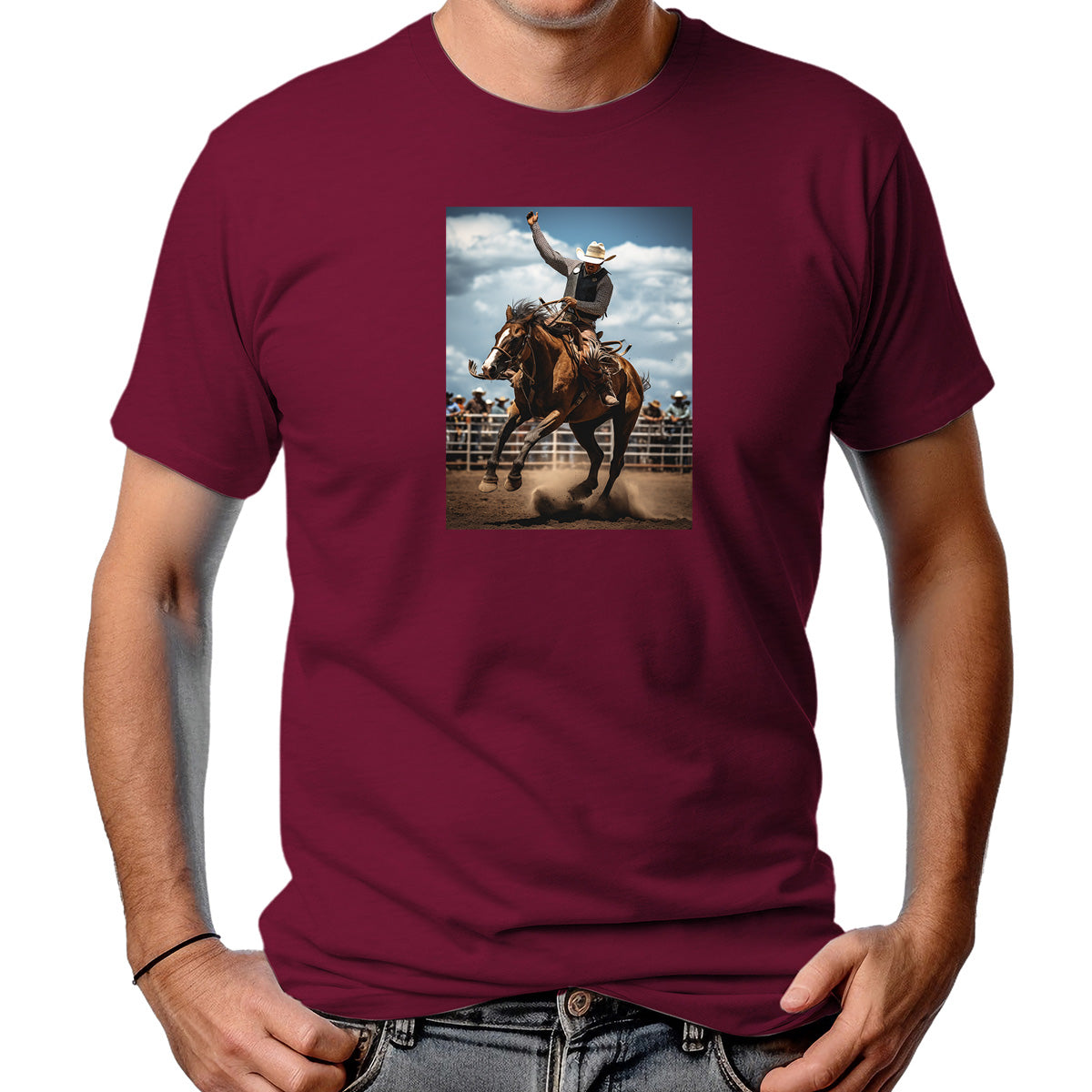 CAMISETA MASCULINA CAVALO RODEIO