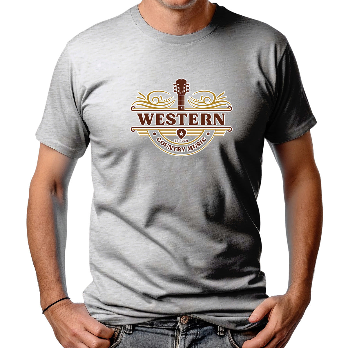 CAMISETA MASCULINA WESTERN MUSIC