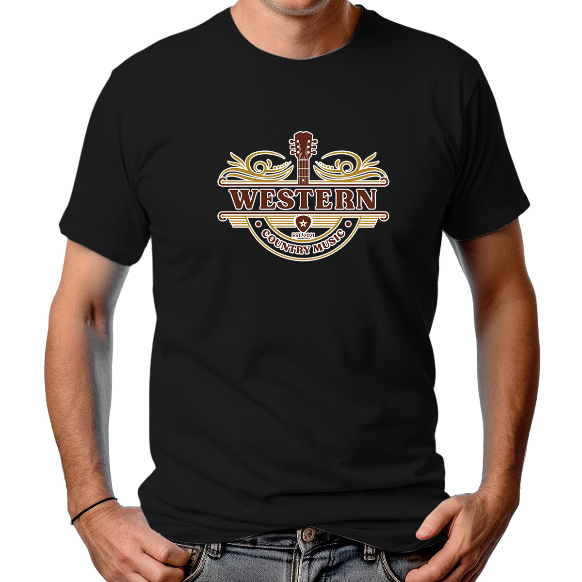 CAMISETA MASCULINA WESTERN MUSIC