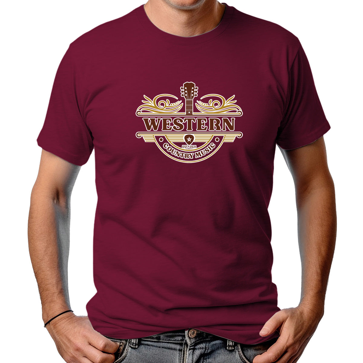 CAMISETA MASCULINA WESTERN MUSIC