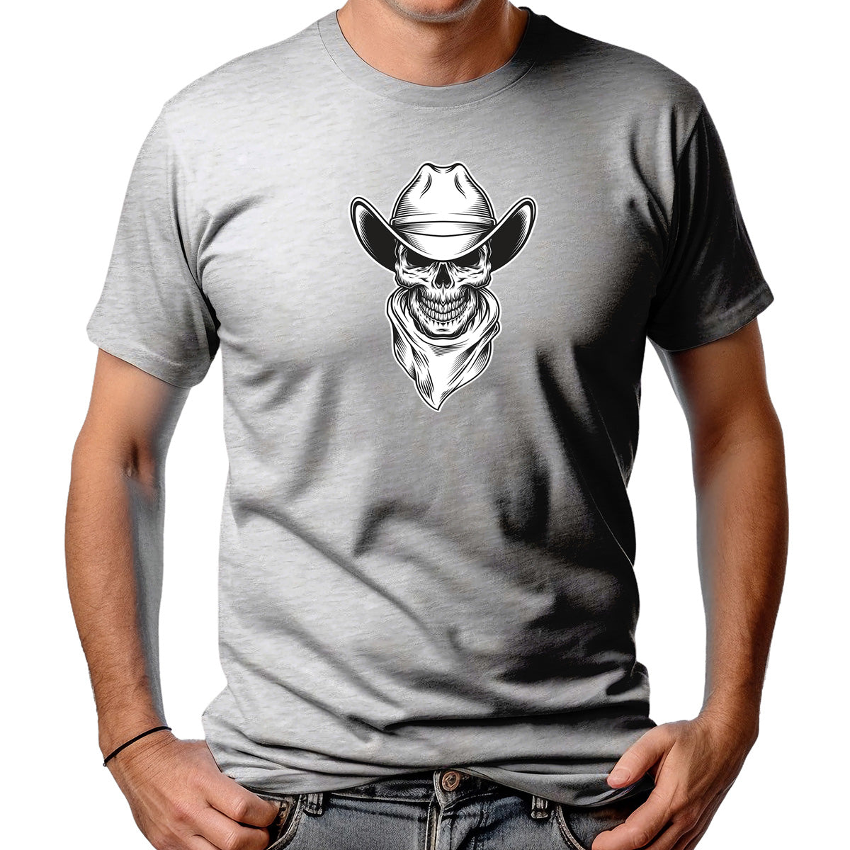 CAMISETA MASCULINA BANDIT SKULL