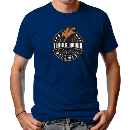 CAMISETA MASCULINA TEXAS RODEIO WILDWEST
