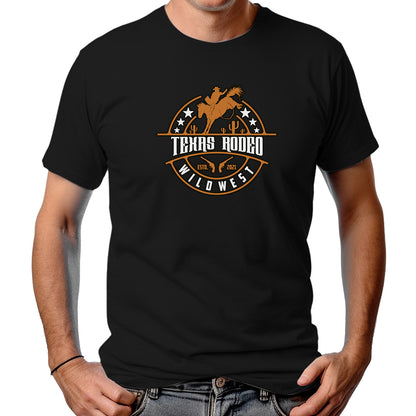 CAMISETA MASCULINA TEXAS RODEIO WILDWEST