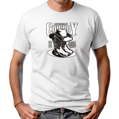 CAMISETA MASCULINA AMERICAN COWBOY BOOTS