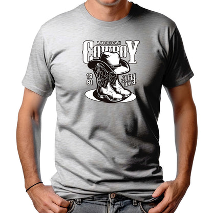 CAMISETA MASCULINA AMERICAN COWBOY BOOTS