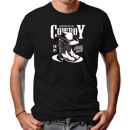 CAMISETA MASCULINA AMERICAN COWBOY BOOTS