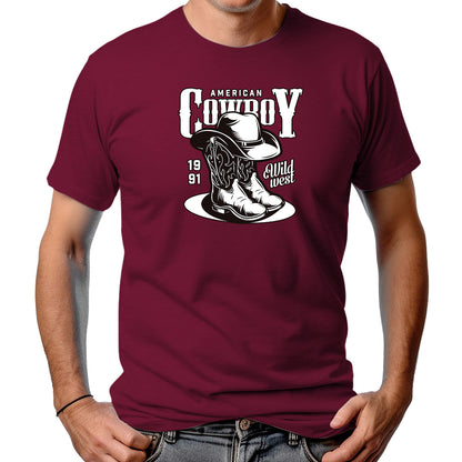 CAMISETA MASCULINA AMERICAN COWBOY BOOTS