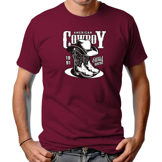CAMISETA MASCULINA AMERICAN COWBOY BOOTS