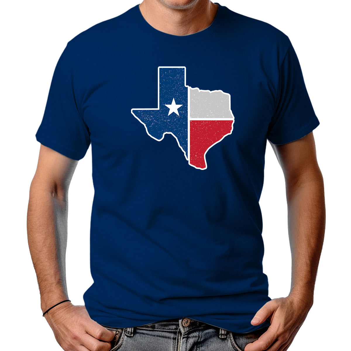 CAMISETA MASCULINA BANDEIRA TEXAS