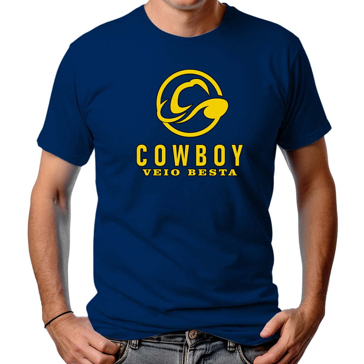 CAMISETA MASCULINA COWBOY VEIO BESTA
