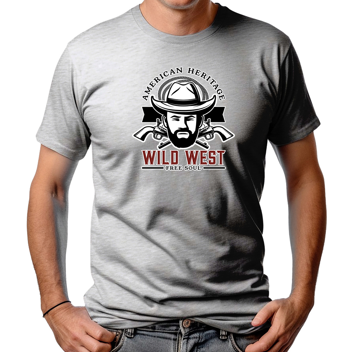 CAMISETA MASCULINA WILD WEST HERITAGE