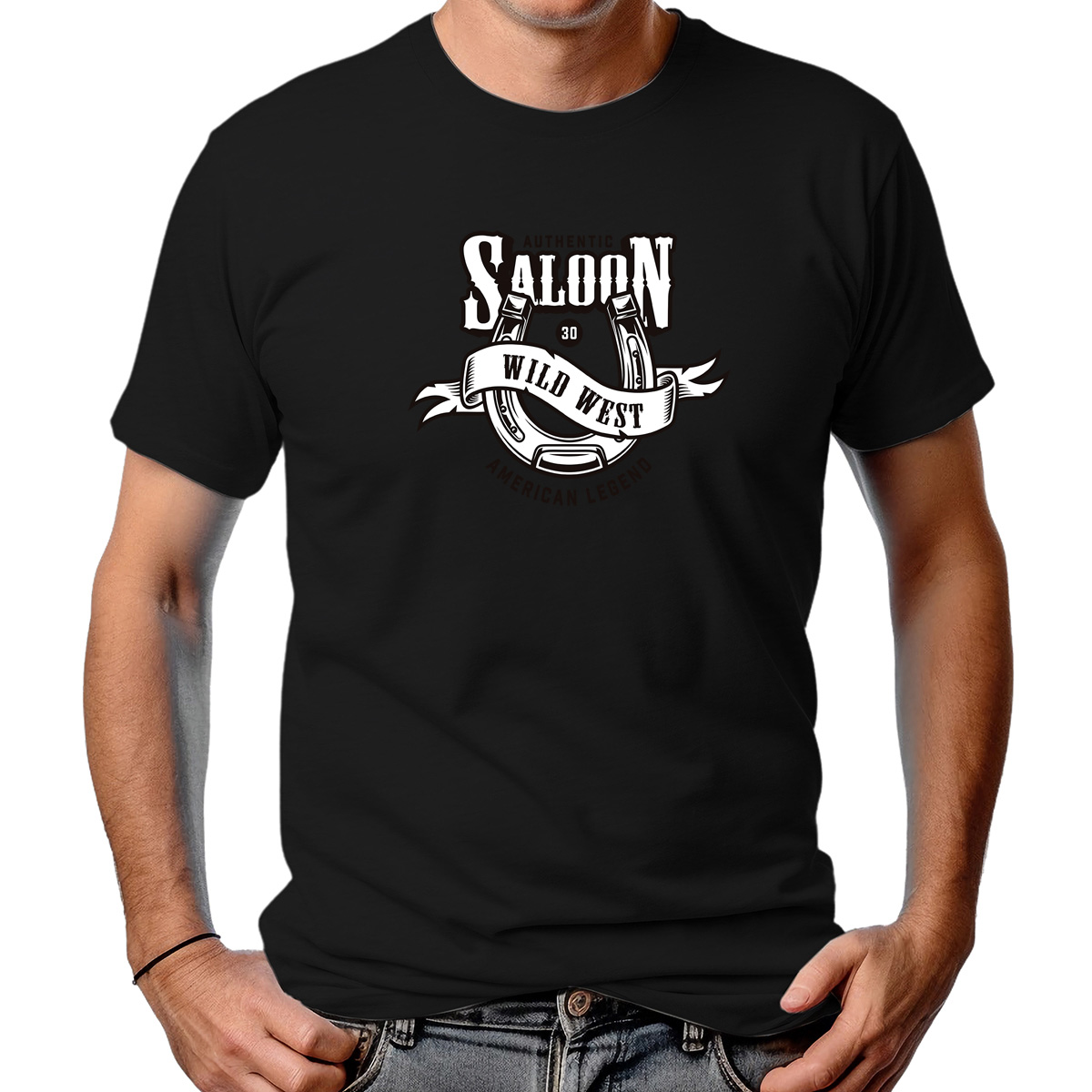 CAMISETA MASCULINA SALOON WILD WEST